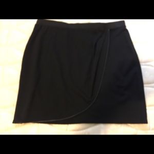 Black mini skirt